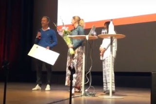 Anders Österberg tar emot Pedagogiskt Pris